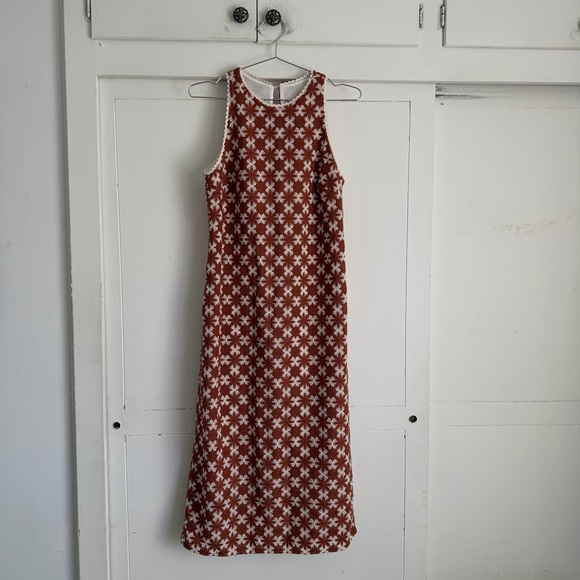 Sezane Dresses & Skirts - Sezane Reneka Dress Caramel Ecru